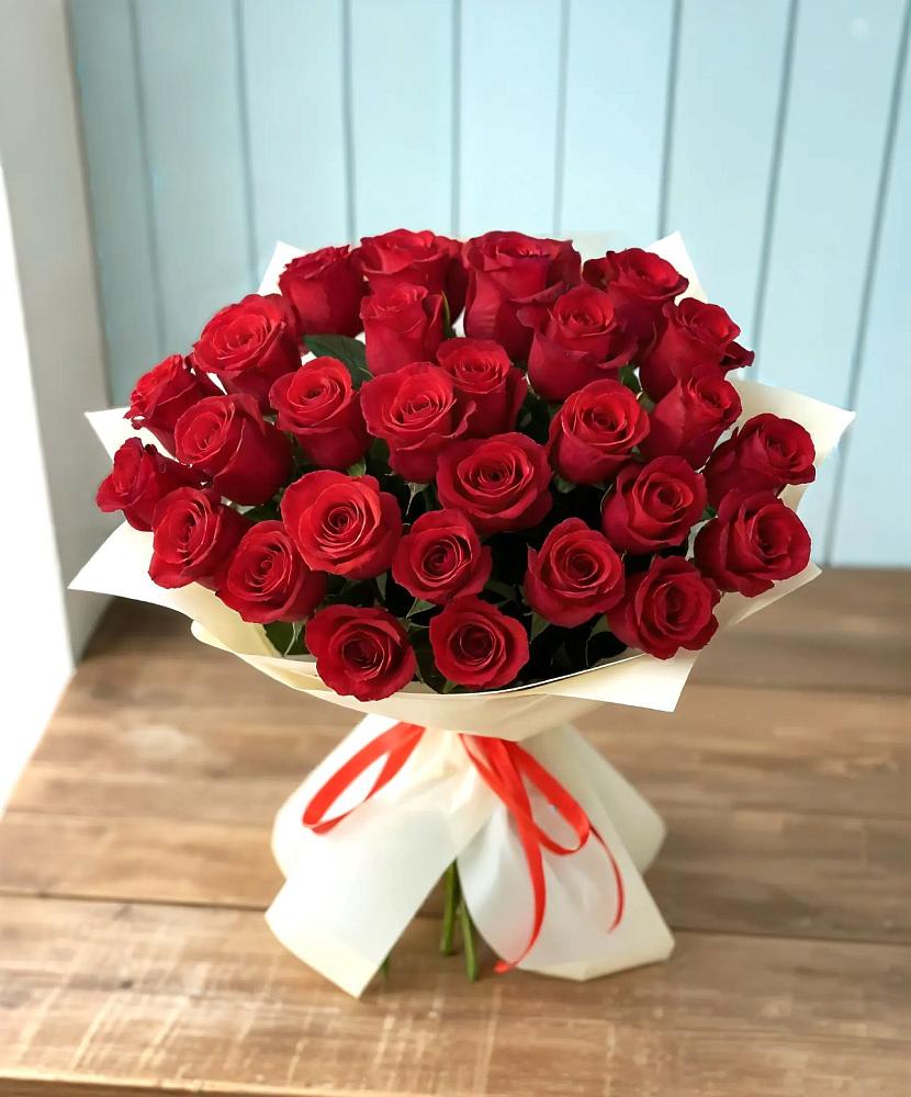 Букет 29 Красных роз в Юже