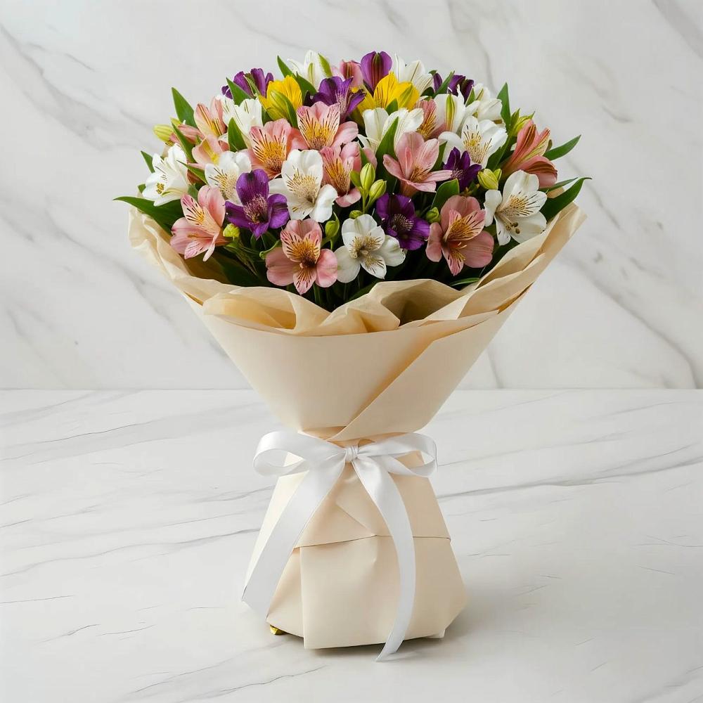 Букет цветов из: Альстромерии в Юже