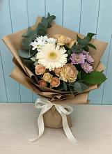 Букет цветов из:  Герберы и Хризантемы в Юже