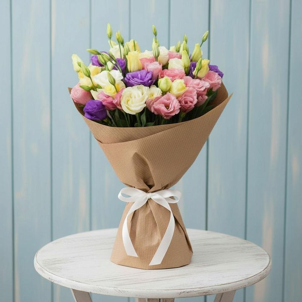 Букет цветов из: Лизиантусы в Юже