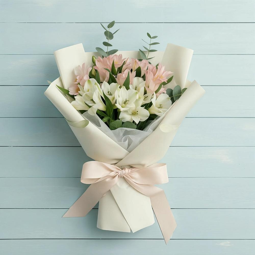 Букет цветов из: Альстромерии в Юже