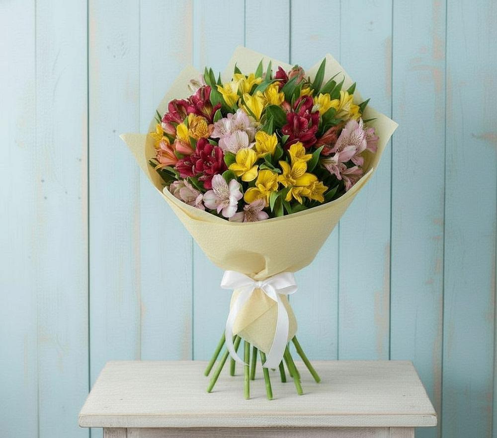 Букет цветов из: Альстромерии в Юже