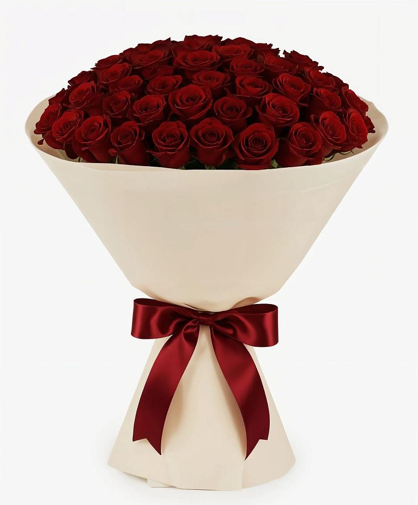 Букет 101 Бордовая роза Блэк Бакарра в Юже