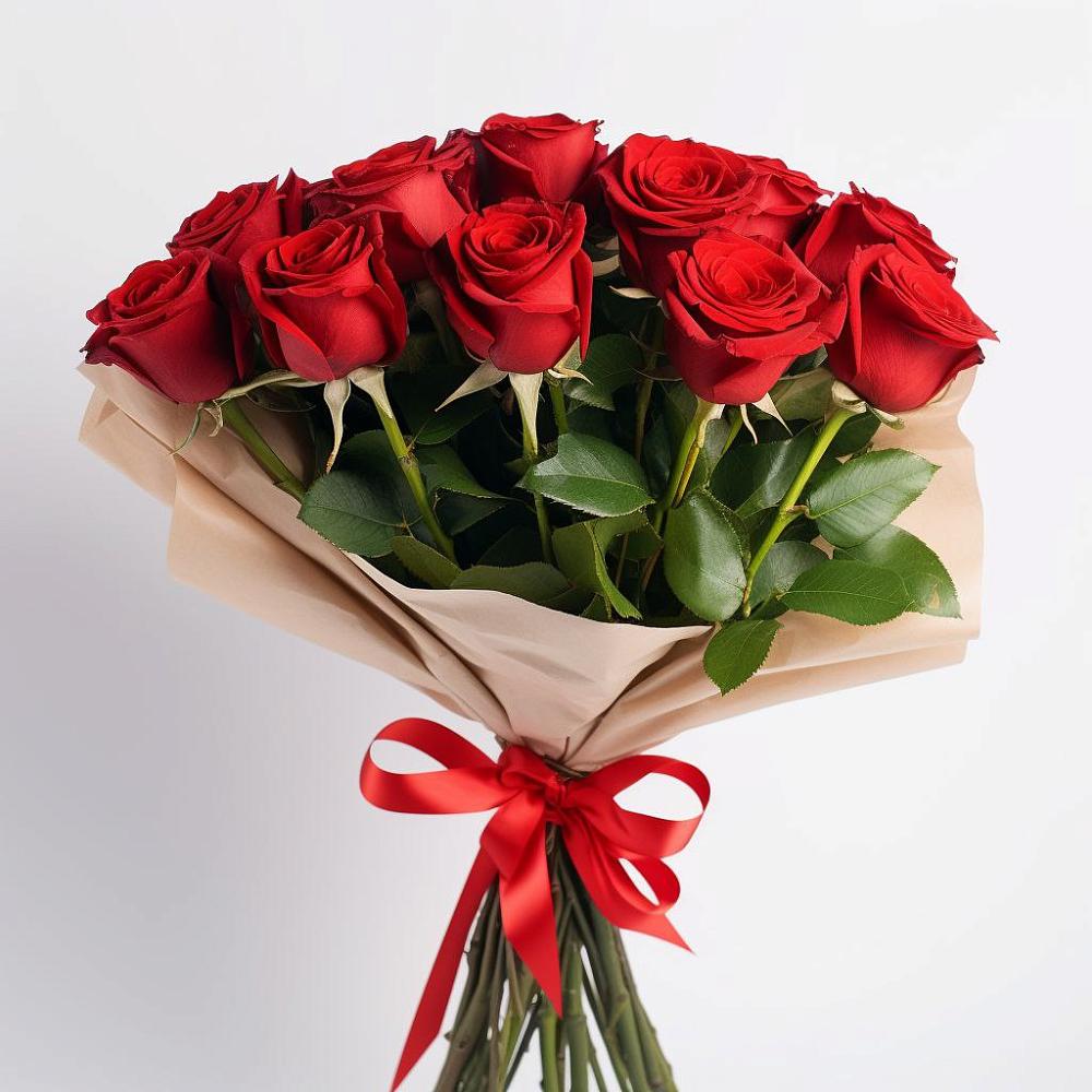 Букет 11 Красных роз Эдлесс Лав в Юже